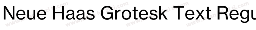 Neue Haas Grotesk Text Regular字体转换